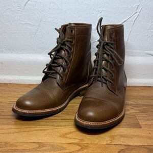 Nisolo Women's Brown Lace Up Boots